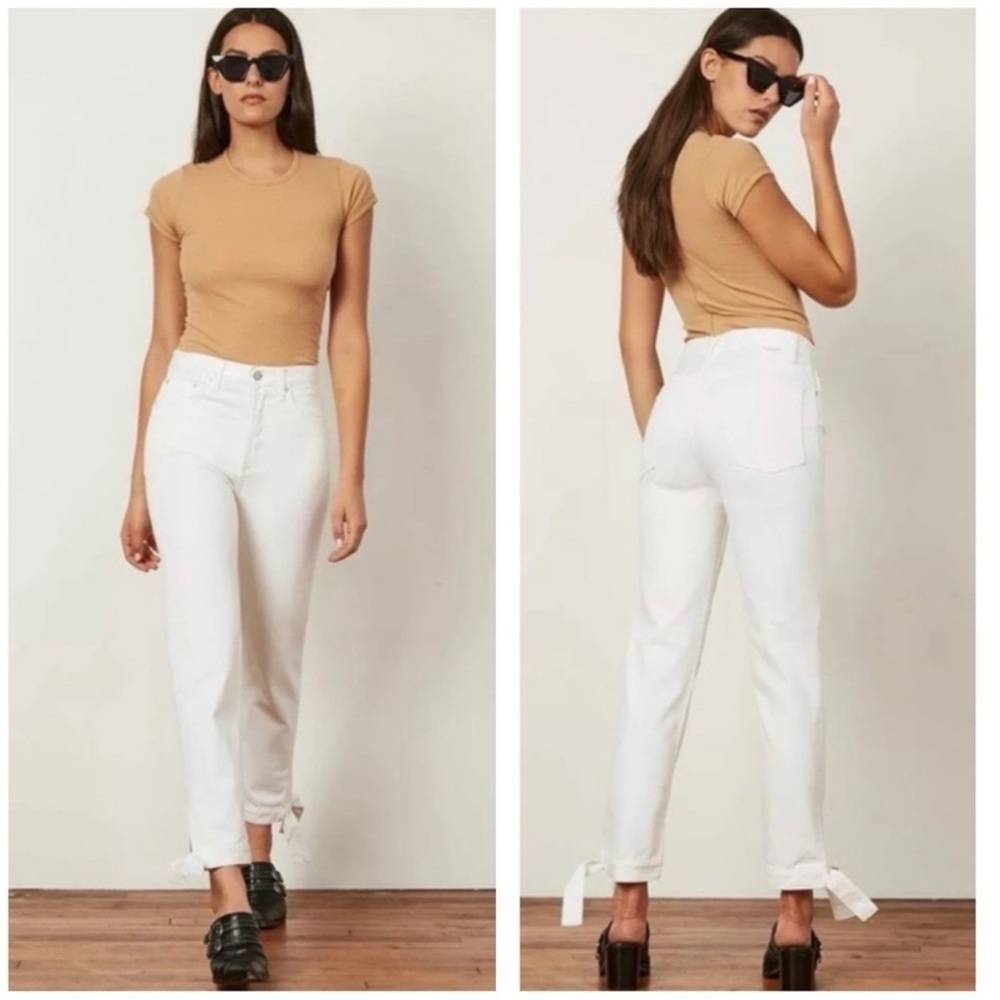 Boyish The Avery High Rise White Jeans Vertigo Size 27‎